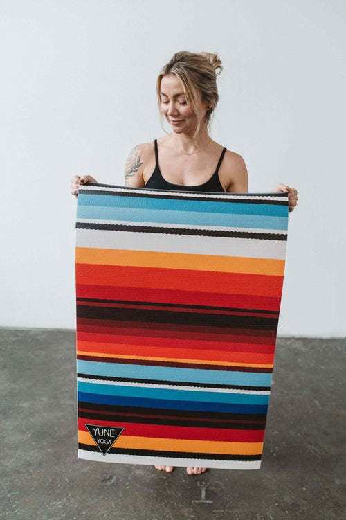 Elk Meadow Yoga Mat – 6 mm Extra Thick, Double-Sided Non-Slip, Eco-Friendly PER with Multi-Color Meadow Design | Yune Yoga-0