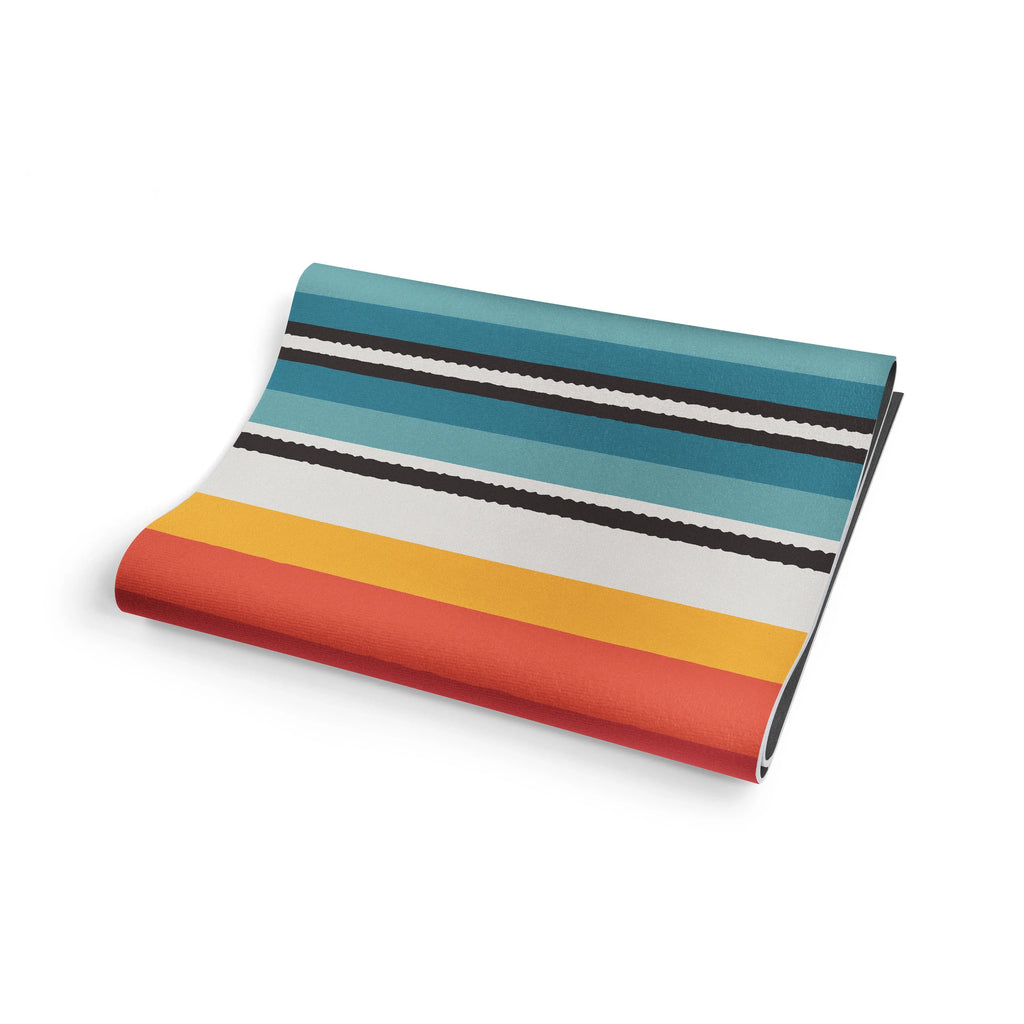 Elk Meadow Yoga Mat – 6 mm Extra Thick, Double-Sided Non-Slip, Eco-Friendly PER with Multi-Color Meadow Design | Yune Yoga-4